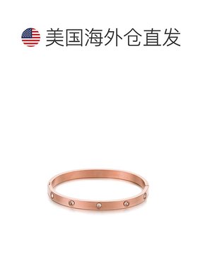 自营adorniaTarnish Resistant 14k Rose Gold Plated Crystal Et