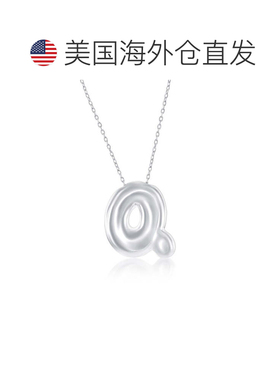 自营simonaSterling Silver, Bubble 'R' Initial Necklace - sil