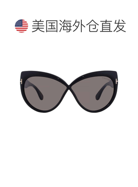 自营Tom Ford Grey Smoke Butterfly Ladies Sunglasses FT1196 0