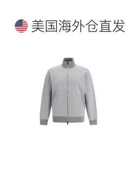 自营Brioni Cotton Men's Sweatshirt - gray 美国奥莱直发