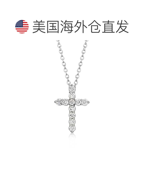 自营Ross-Simons Lab-Grown Diamond Cross Pendant Necklace in