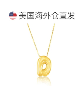 自营simonaSterling Silver, Bubble 'I' Initial Necklace - Gol