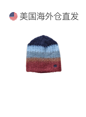 自营etro蓝色海毛-混合无檐小帽-勃艮第 美国奥莱直发帽子针织帽