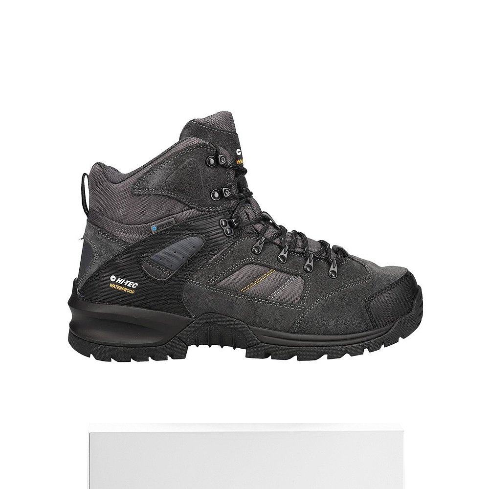 1h可退 【美国直邮】Hi Tec Rock Mid WP 黑色登山靴 男士时尚徒 - 图3
