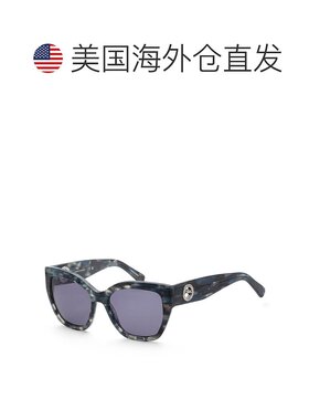 自营Longchamp Women's Blue 55mm Sunglasses - blue 美国奥莱直