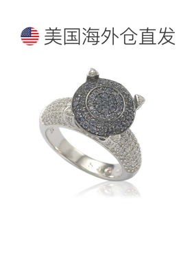 自营Suzy Levian Sterling Silver Pave Yellow Cubic Zirconia R