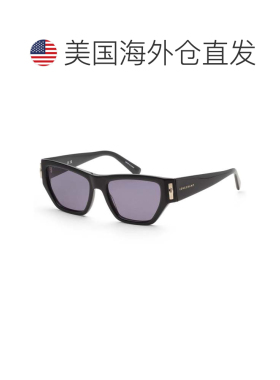 自营Longchamp女式54毫米黑色太阳镜-黑色 美国奥莱直发