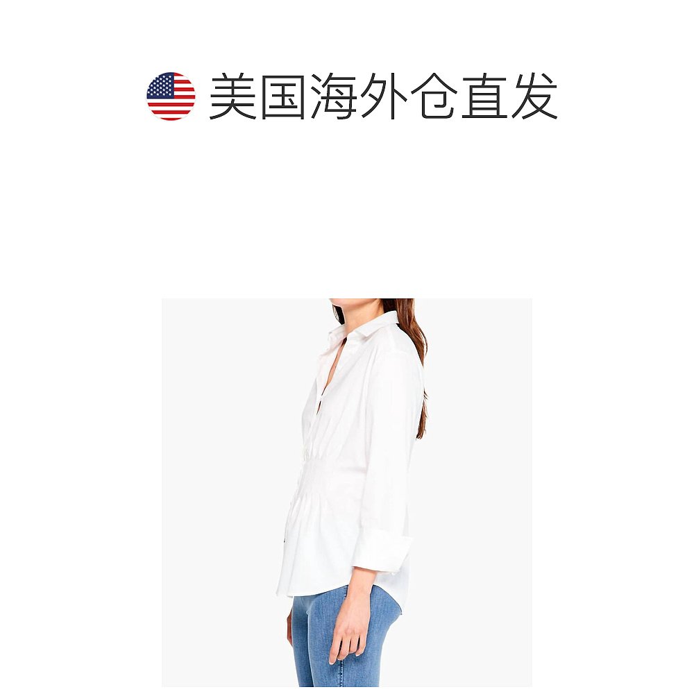 nic+zoePaperwhite 领小酒馆衬衫 - paperwhite 【美国奥莱】直发 - 图1