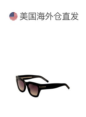 自营 Hugo Boss女式51毫米黑色太阳镜-黑色 美国奥莱直发