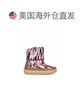 自营isabel marantBeige/Green Nylon Leather Women's Moon Boot