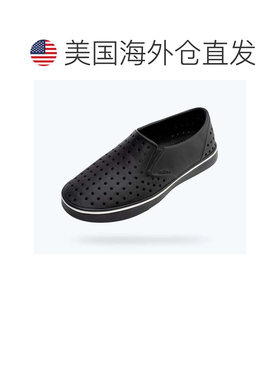 自营Men's Native Shoes Miles Wanderfoam Jiffy Black Slip-On