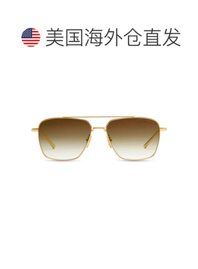 自营ditaArtoa.57 Rectangular Gradient Brown Tint Sunglasses