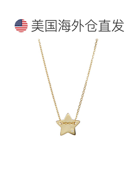 自营 Adornia Star 吊坠项链与密镶钻石黄金纯银 .925 纯银 - 黄