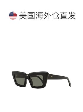 自营 Retrosuperfuture 女士尖头太阳镜 Coccodrillo 2GS 黑色 57