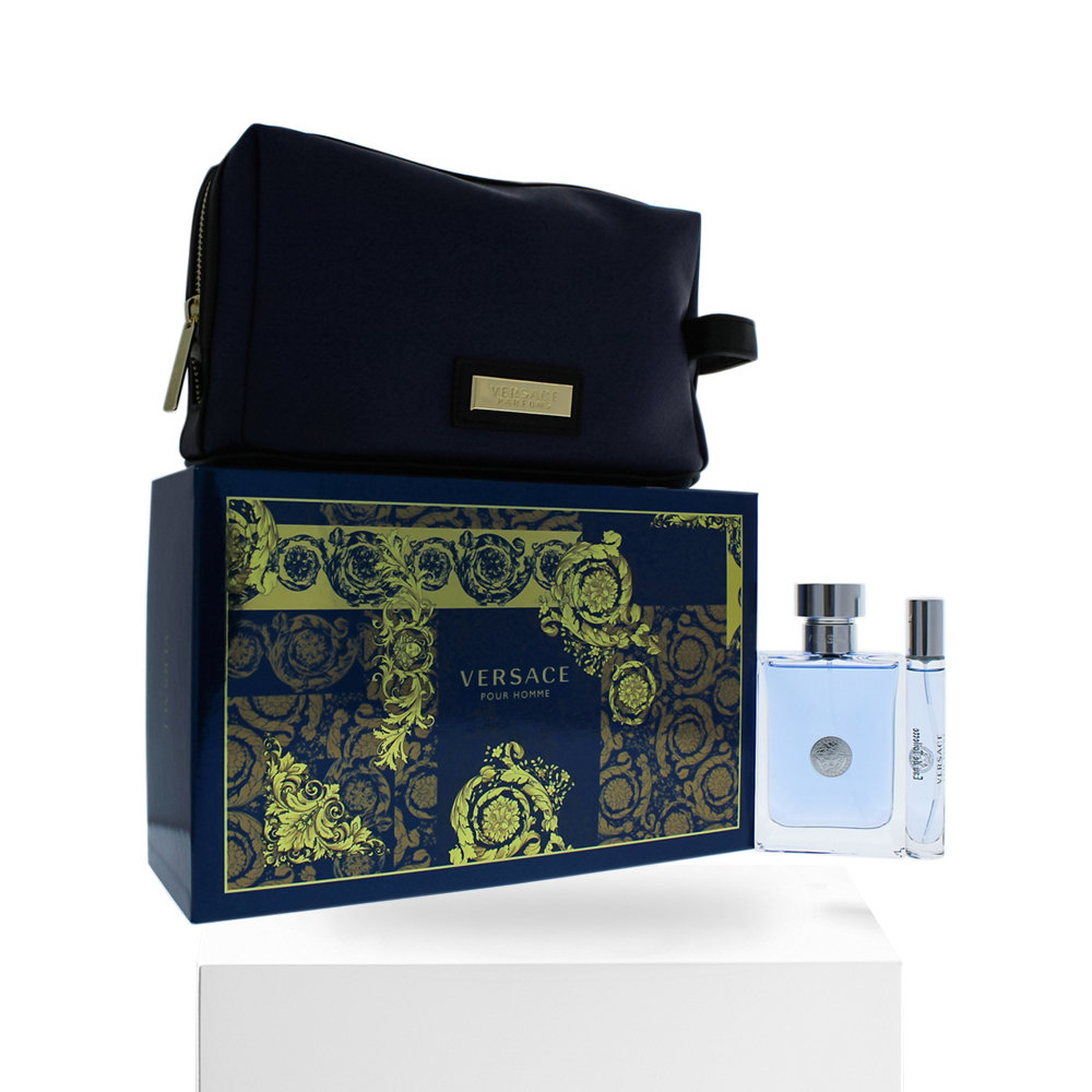 天猫国际美国直购美国直邮Versace范思哲男士香水套装3件套化妆包香水100ml/10ml3