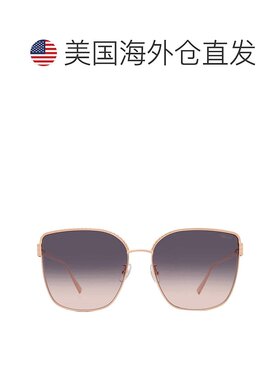 自营Chopard Smoke Orange Gradient Butterfly Ladies Sunglasse