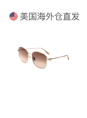 自营salvatore ferragamoFerragamo女士60mm太阳镜-玫瑰金 美国奥