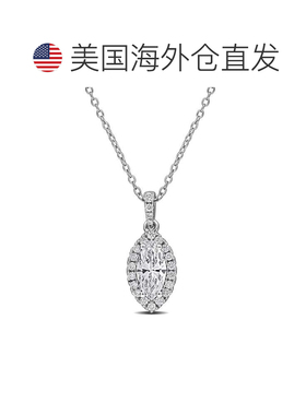 自营mimi & maxCreated Forever Lab-Grown Diamond Halo Necklac