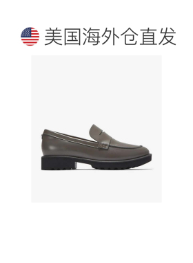 自营Men's Cole Haan Geneva W29787 Flat  Gray Leather Penny L