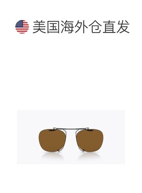自营 Oliver Peoples男式50mm黑色夹式镜架-哑光黑色 美国奥莱直