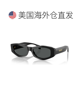 自营versace范思哲女士54mm黑色太阳镜VE4487F-GB1-87-54-闪亮黑