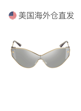 自营Versace Light Gray Mirrored Silver Cat Eye Ladies Sungla