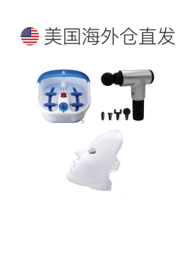 自营pursonic全面自我护理系统-加热足部水疗，敲击按摩器和7色LE