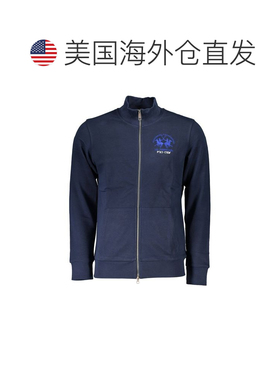 自营La Martina Cotton Men's Men's Sweatshirt - blue 美国奥莱