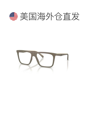 自营emporio armani0ea4258哑光橄榄绿矩形镜框眼镜-白色 美国奥
