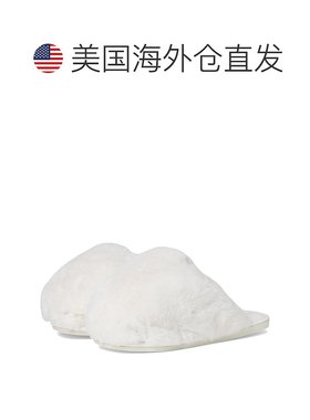 自营Free People Women's Snowball Slippers, Snow Faux Fur - s