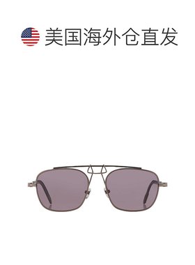 自营Calvin Klein Titanium Grey Pilot Men's Sunglasses CKNYC1