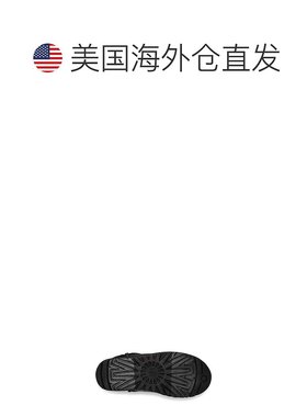美国直邮UGG女士靴子黑色高帮厚底精致舒适耐磨防滑牛皮时尚潮流