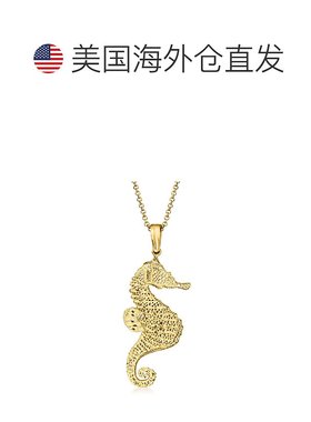 自营Ross-Simons Italian 18kt Gold Over Sterling Seahorse Pen