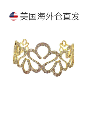 自营Suzy Levian 立方氧化锆纯银手镯 - 黄色 美国奥莱直发