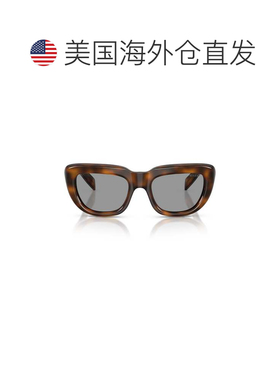 自营prada0pr D07s Oversized Rectangular Frame Tortoiseshell