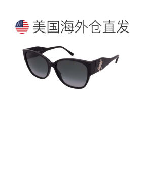 自营 jimmy chooSHAY/S-DXF-58-16-140-黑色 美国奥莱直发太阳镜