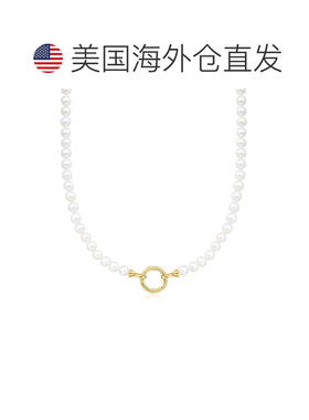 自营Ross-Simons 5-6mm Cultured Pearl Charm-Compatible Neckla