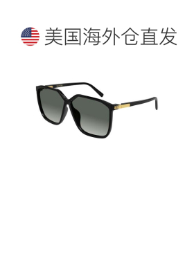 自营valentino金色Vg0025s超大方形太阳镜-灰色 美国奥莱直发