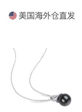 美国直邮Julianna B朱莉安娜女士项链黑色挂坠银链时尚简约休闲