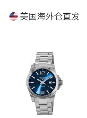 自营Longines Conquest Quartz Blue Dial Steel  Men's Watch L3
