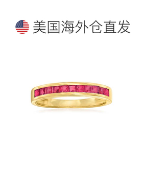 自营14kt 黄金 Ross-Simons 红宝石戒指 - 红色 美国奥莱直发