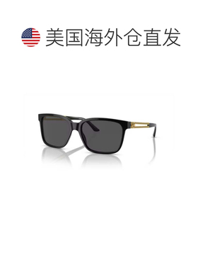 自营versace0ve4307金色重点醋酸纤维矩形太阳镜-灰色 美国奥莱