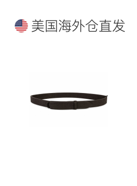 自营orciani天然Baker色块棉针织开衫-黑色 美国奥莱直发腰带皮带