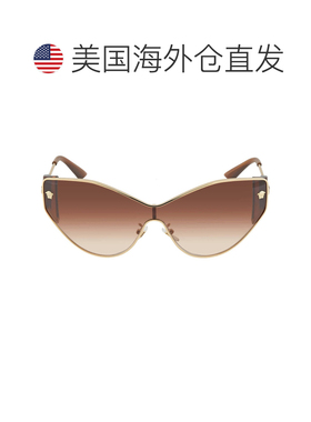 自营Versace Brown Gradient Cat Eye Ladies Sunglasses VE2239