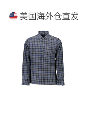 自营Gant Cotton Mens Men's Shirt - blue 美国奥莱直发