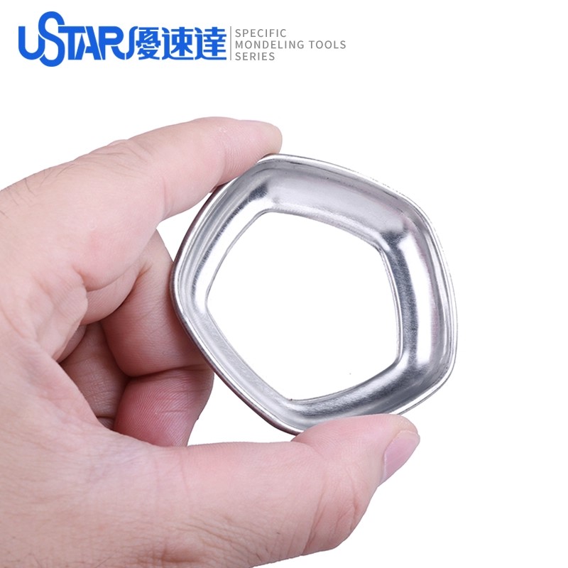 优速达 多边形易倒调色盘皿 模型上色调漆混合工具UA90116/90117 - 图1