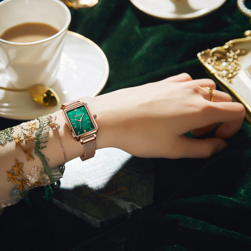 郑爽同款简约气质高中学生正品手表 古西雅国产腕表