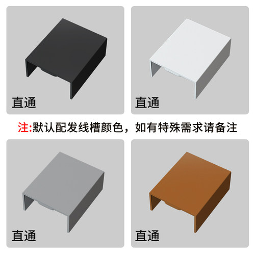 PVC方线槽配件 墙角转弯平面弯角三通阴角弯头阳角弯头拐角堵头 - 图3
