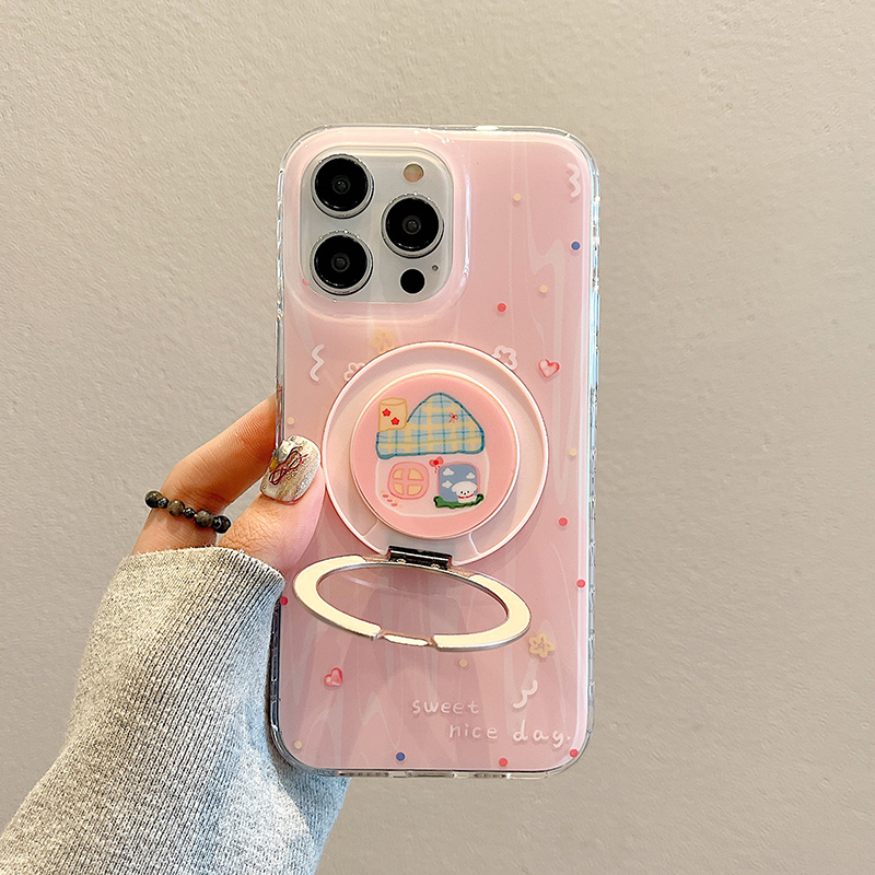 卡巴顿 磁吸适用苹果16手机壳新款17pro粉色iphone15promax女14pro带支架13高级感小众2025超好看防摔不撞壳 - 图3