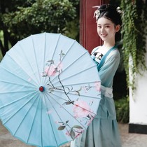 Oil Paper Umbrella Female Ancient Wind Fairy Qi Classical Hanfu Walk Show Children Dance Performance Props China Wind Sun Protection Paper Umbrella